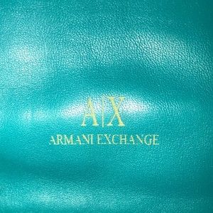 Super CuteTeal Armani Exchange Women's Leather Wallet.